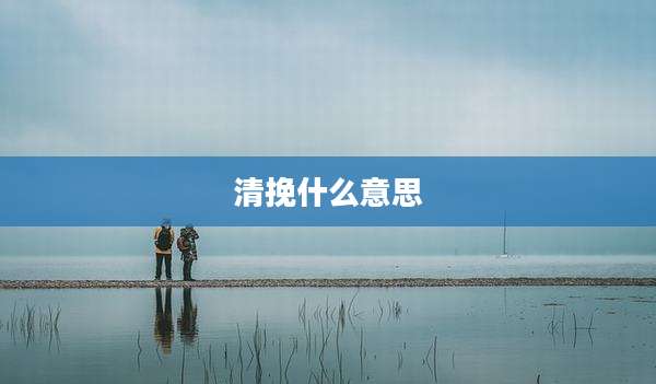 清挽什么意思