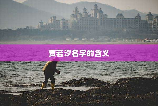 贾若汐名字的含义