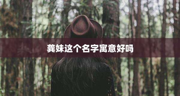 龚妹这个名字寓意好吗