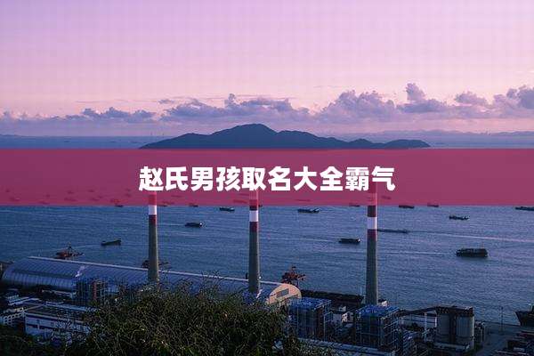 赵氏男孩取名大全霸气