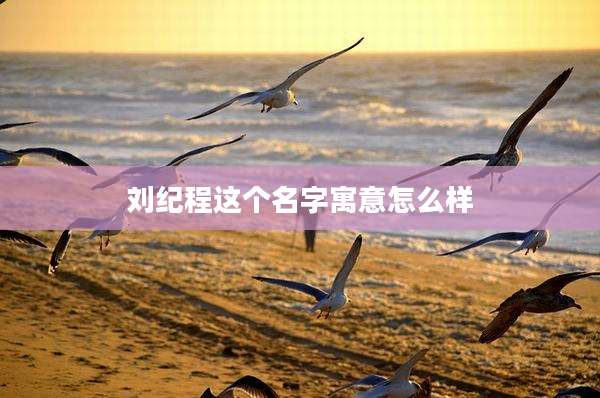 刘纪程这个名字寓意怎么样
