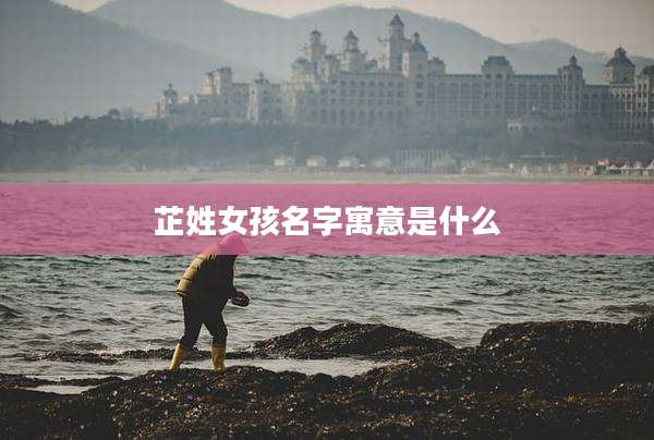 芷姓女孩名字寓意是什么