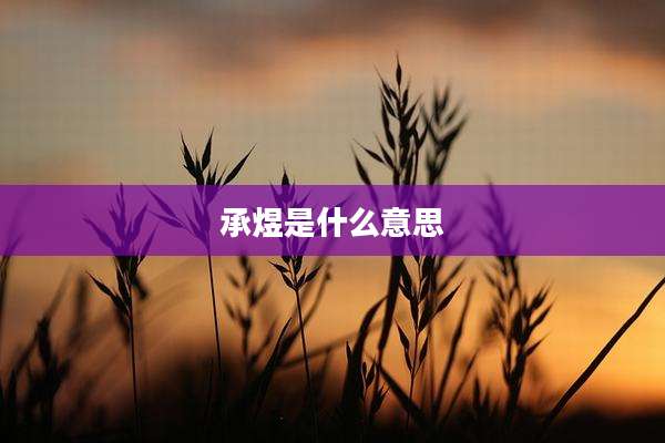 承煜是什么意思