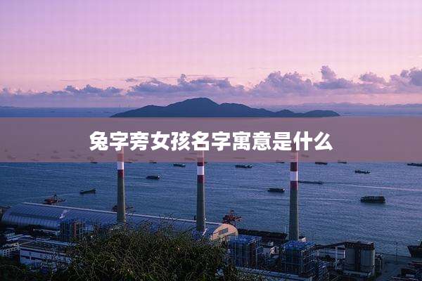 兔字旁女孩名字寓意是什么