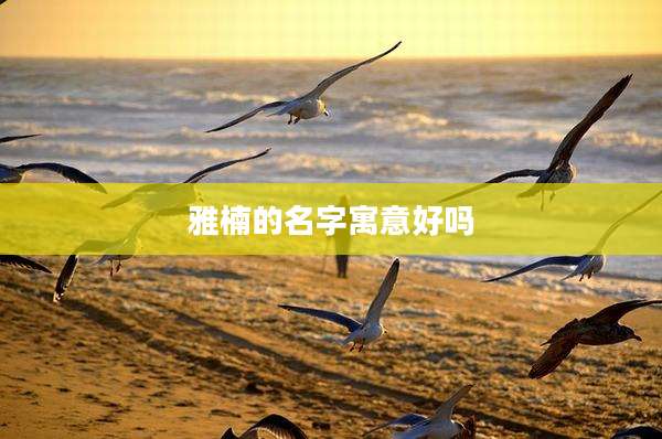 雅楠的名字寓意好吗