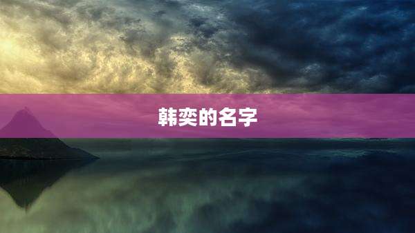 韩奕的名字