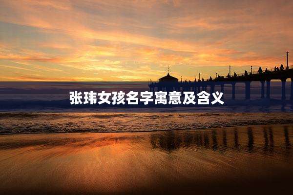 张玮女孩名字寓意及含义