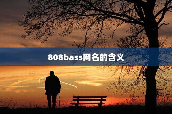 808bass网名的含义