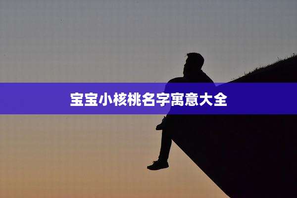 宝宝小核桃名字寓意大全