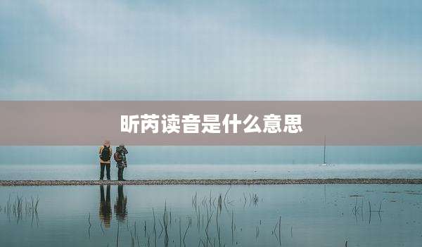 昕芮读音是什么意思