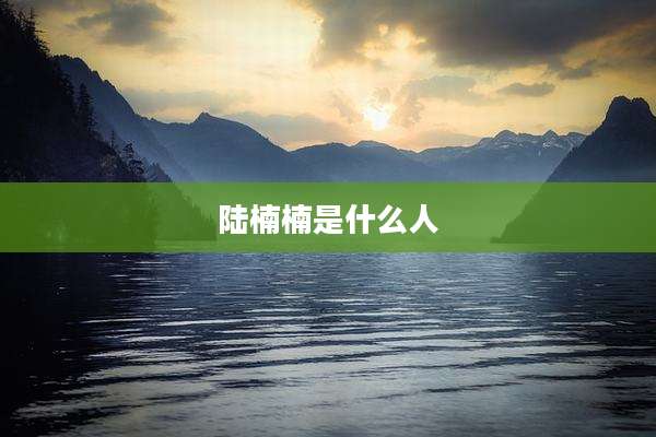 陆楠楠是什么人