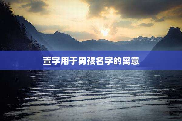 萱字用于男孩名字的寓意