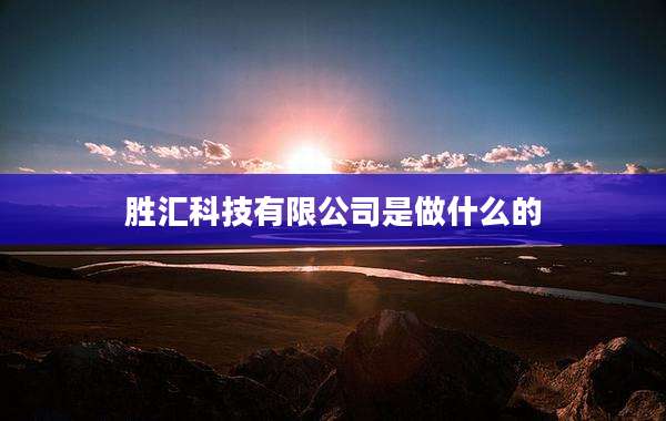 胜汇科技有限公司是做什么的