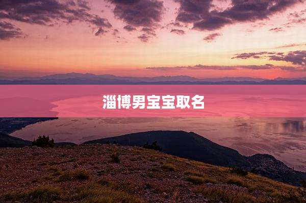 淄博男宝宝取名