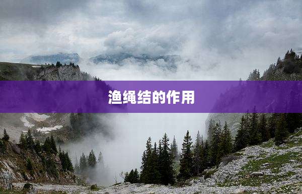 渔绳结的作用