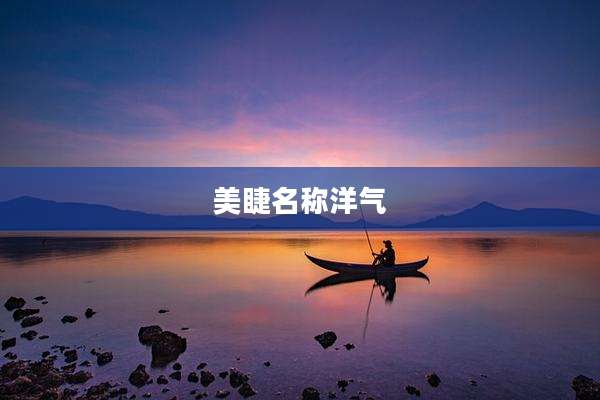 美睫名称洋气