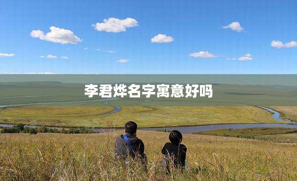 李君烨名字寓意好吗