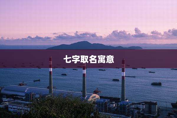 七字取名寓意