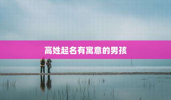 高姓起名有寓意的男孩