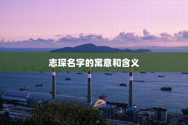 志琛名字的寓意和含义