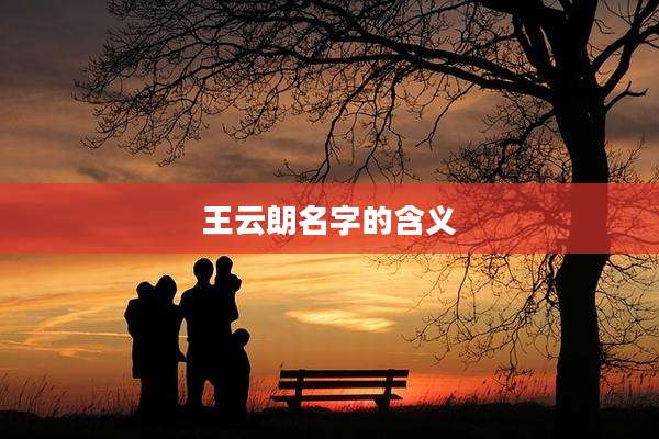 王云朗名字的含义