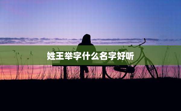 姓王举字什么名字好听