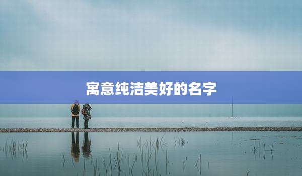 寓意纯洁美好的名字
