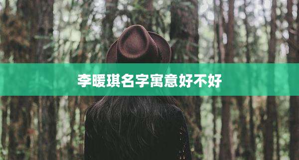 李暖琪名字寓意好不好