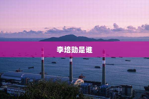 李培勋是谁