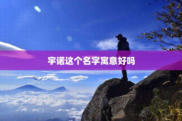 宇诺这个名字寓意好吗