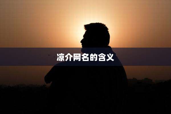 凉介网名的含义