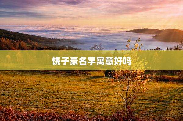 饶子豪名字寓意好吗