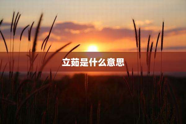 立茹是什么意思