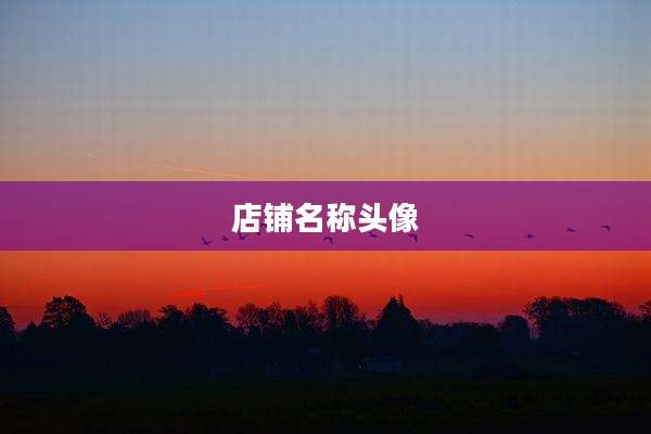 店铺名称头像