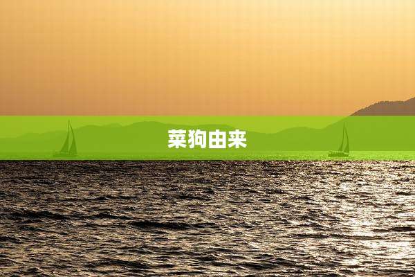 菜狗由来