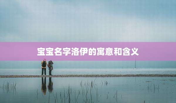 宝宝名字洛伊的寓意和含义