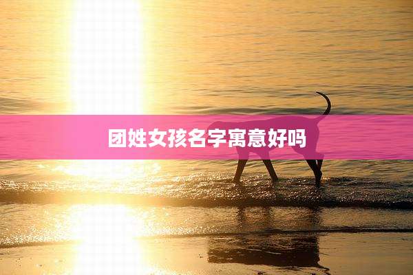 团姓女孩名字寓意好吗