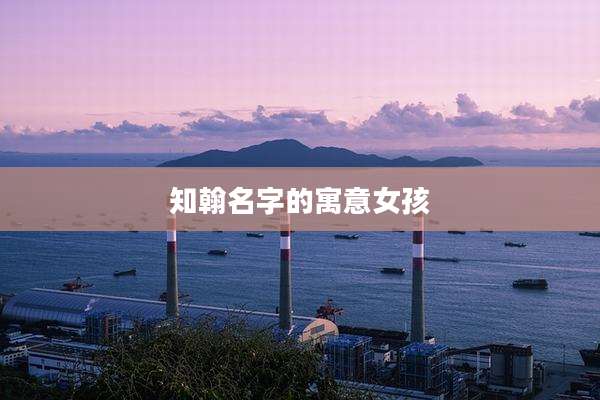 知翰名字的寓意女孩
