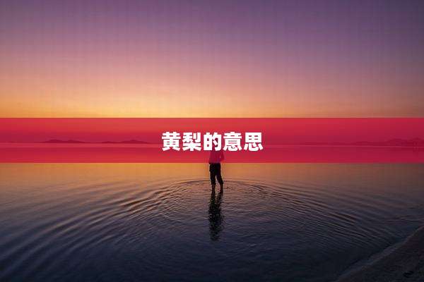 黄梨的意思