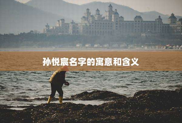 孙悦宸名字的寓意和含义