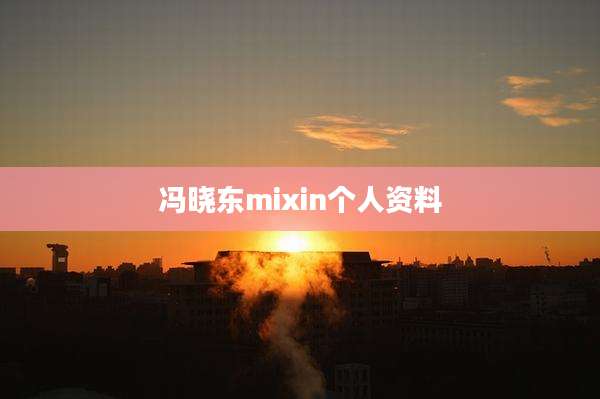 冯晓东mixin个人资料