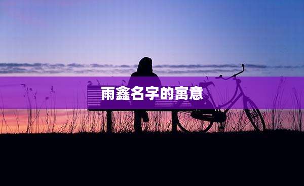 雨鑫名字的寓意