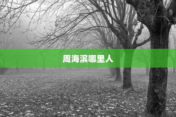 周海滨哪里人