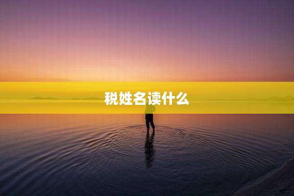 税姓名读什么