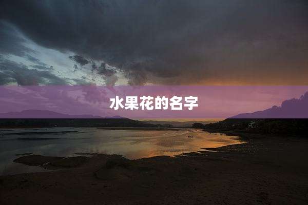 水果花的名字