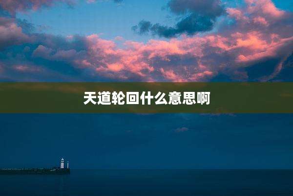 天道轮回什么意思啊
