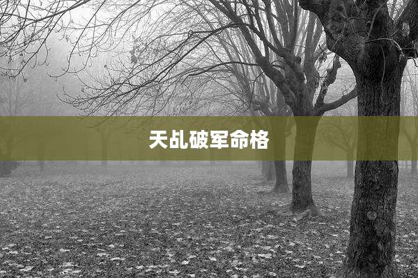 天乩破军命格