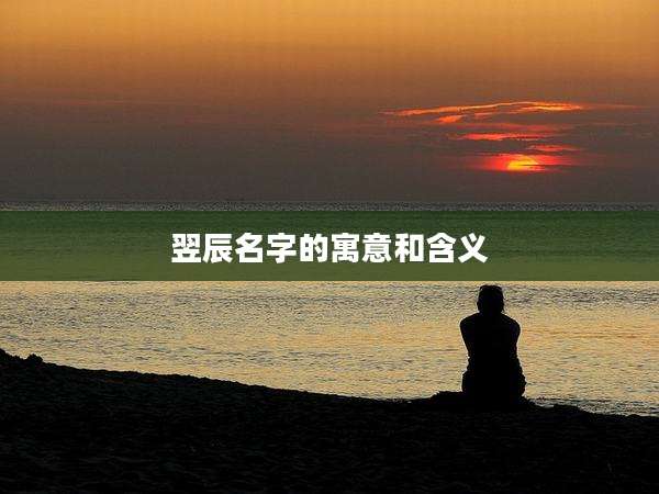 翌辰名字的寓意和含义