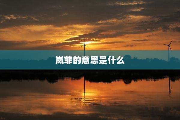 岚菲的意思是什么