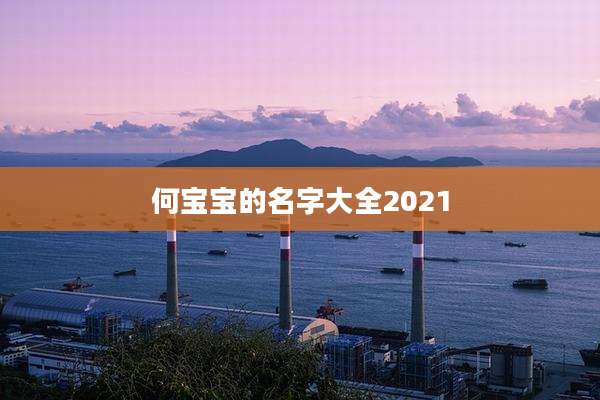 何宝宝的名字大全2021
